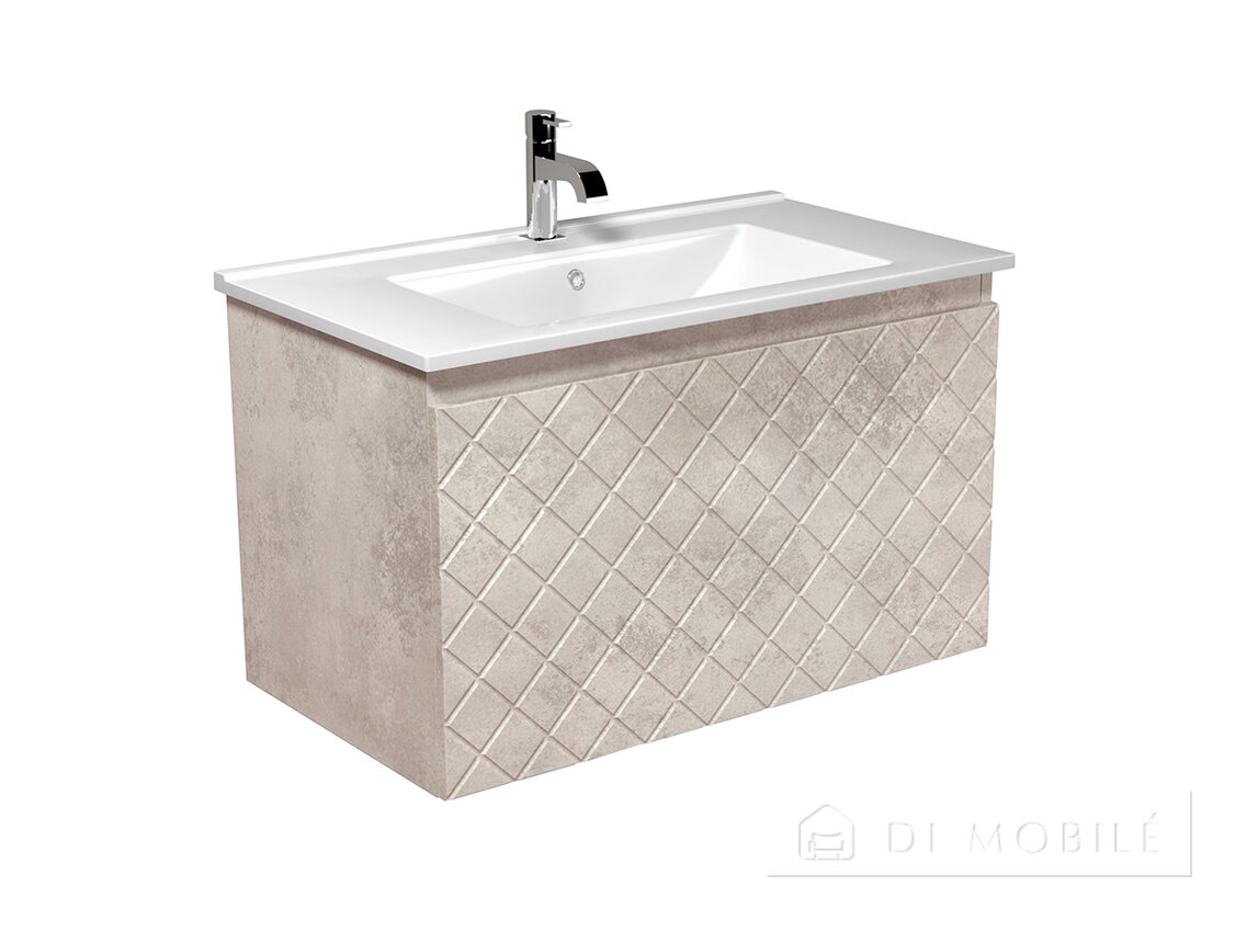 Dulăpior de baie cu lavoar „Diamante 80-A” (suspendat)