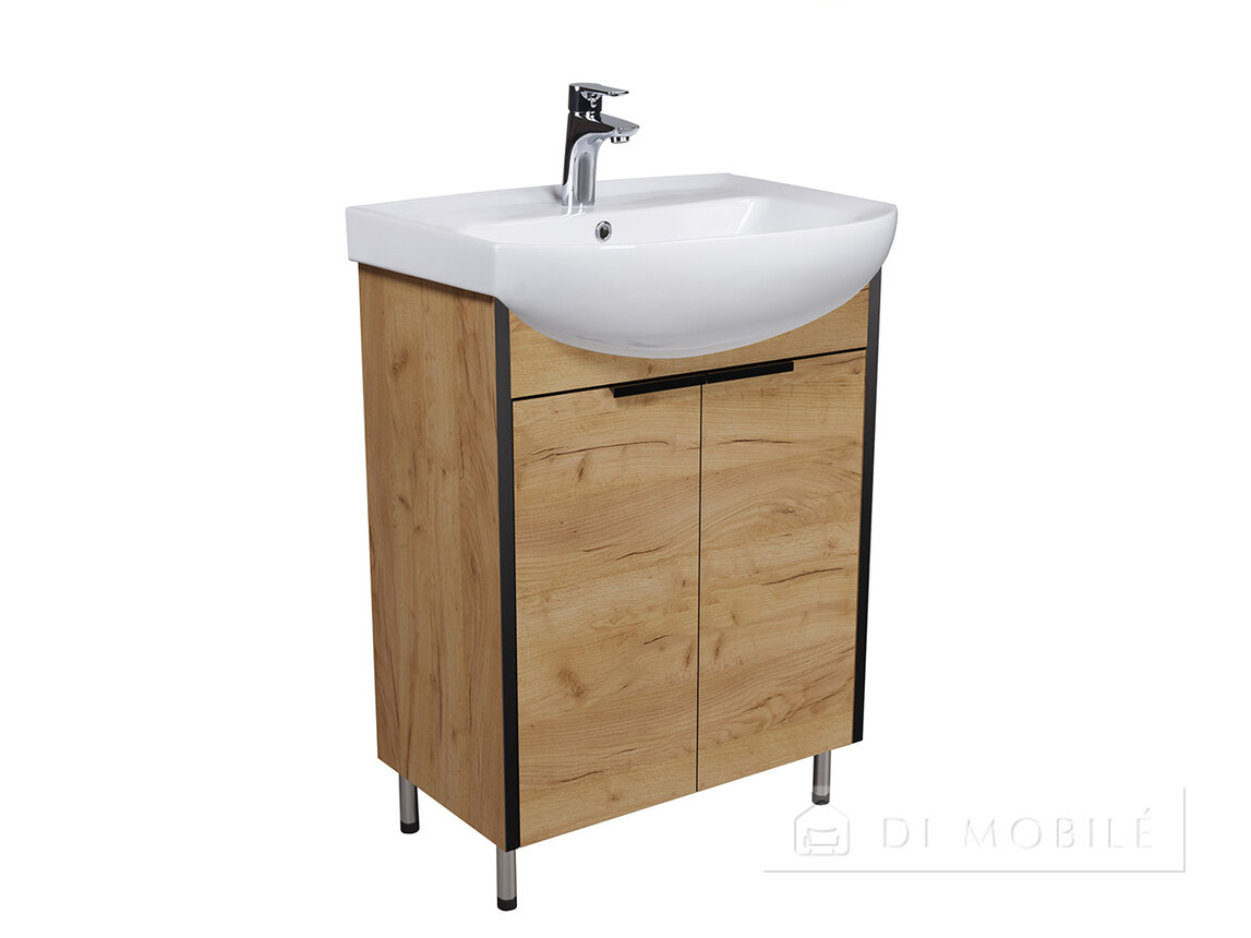 Dulăpior de baie cu lavoar „Dakota Craft” (pe picioare)