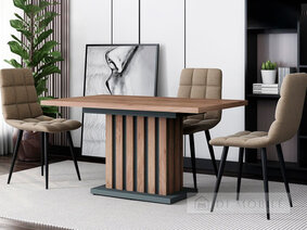 Tabel "Oxford" Oak craft aur / Grafit gri
