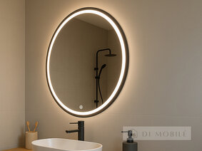 Зеркало круглое с фоново-фронтальной подсветкой