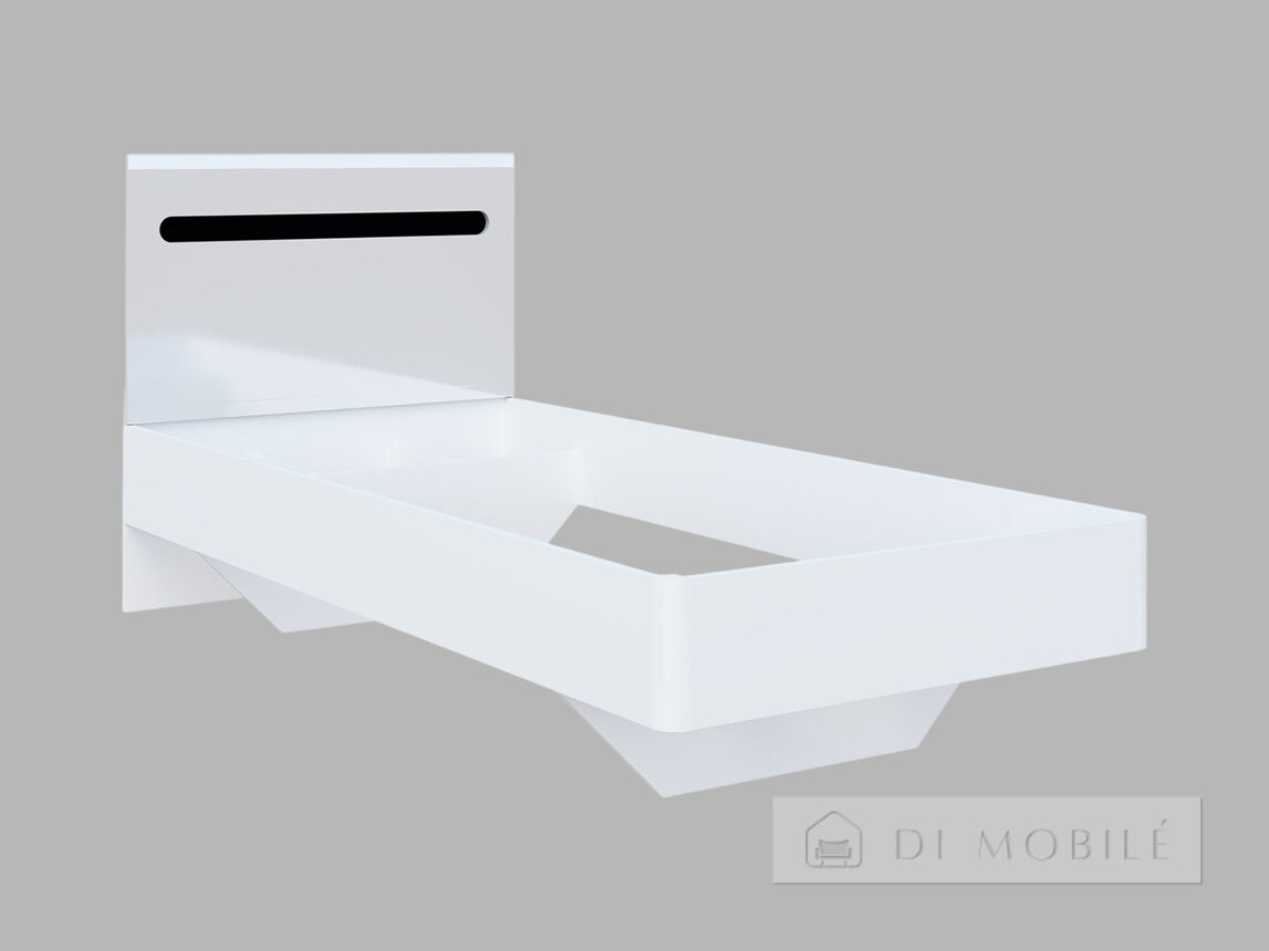 Кровать  "Бьянко" 1СП 0.9 без матраса и лам. вклада