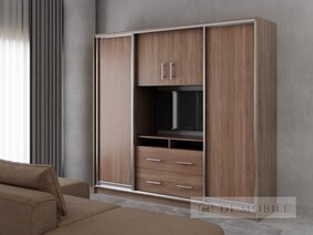 Garderoba "Omega-2" 2400 mm cu nișă TV