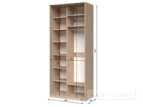 Dulap "E-Line" SHK.1.1 1200 mm cu bar / microlift și rafturi