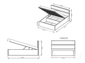 Спальный гарнитур 2 "Лилу"