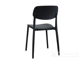 Scaun negru de plastic Joy