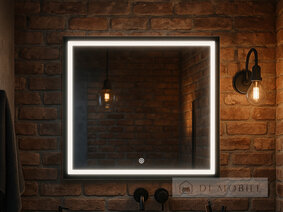 Oglindă orizontală dreptunghiulară cu iluminare de fundal