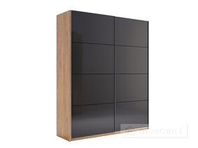 Coupe dulap "Moon" 150x212x62 cm 2 usi cu backlit Mat Lava