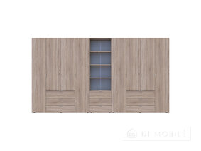 Dulap pentru haine "Gelar" 4 + 4 DSP cu cutie de creioane