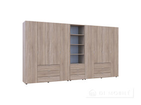 Dulap pentru haine "Gelar" 4 + 4 DSP cu cutie de creioane