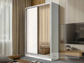 Dulap cu două uşi "E-Line" ShK 2.1 1300 mm cu bar / microlift şi rafturi