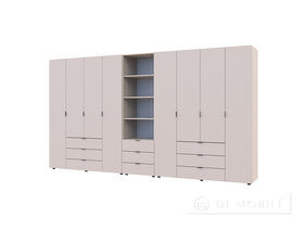 Dulap pentru haine "Gelar" 4 + 4 DSP cu cutie de creioane