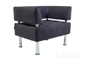 Диван "Офис" единица со спинкой и подлокотниками