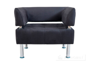 Диван "Офис" единица со спинкой и подлокотниками