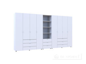 Dulap pentru haine "Gelar" 4 + 4 DSP cu cutie de creioane