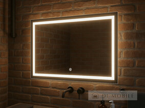 Oglindă orizontală dreptunghiulară cu iluminare frontală