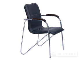 Scaun negru de plastic Joy