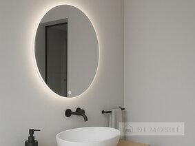 Oglindă rotundă cu iluminare de fundal