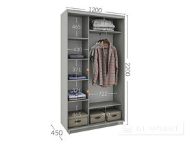 Dulap cu două uşi 1200 mm cu