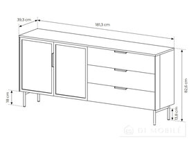 Комод "LUMI" 2D3S/181