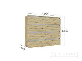 Комод К 1000/1200/2 (4Ш) "Идея"