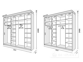 Garderoba "Alto / Alto" cu linii fatade 2630 mm
