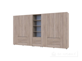 Dulap pentru haine "Gelar" 4 + 4 DSP cu cutie de creioane