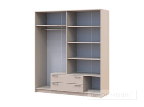 Cabinet de îmbrăcăminte cu oglindă "Rondy" 4DSP