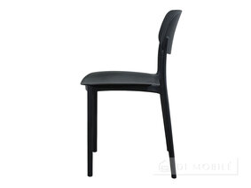 Scaun negru de plastic Joy