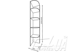 Garderoba "Omega-2" 2400 mm cu nișă TV