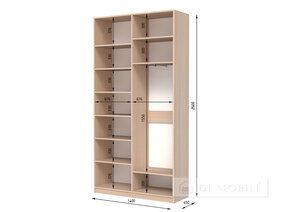 Cabinet pliant "Shr-4" 1400 mm (cu frezare Plashe Gross)