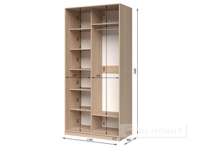 Dulap cu două uşi "E-Line" ShK.1.1 1100 mm
