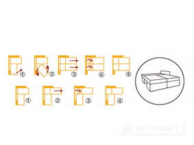 Couch colț "Domino"