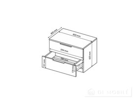 Прикроватная тумба "Лори" 2шх