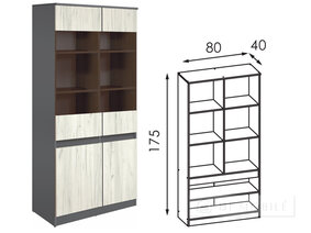 Шкаф с витриной "Комфи"