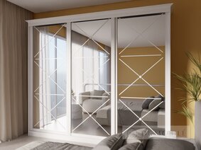 Cabinet coupe "Rome Venetiano" 2630 mm Seria W W WT White