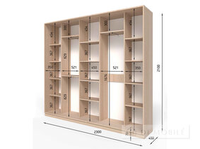 Dulap "E-Line" ShK 4.2 2200 mm