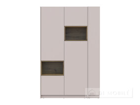 Cabinet de îmbrăcăminte cu nișă și raft "Dale" 2 chipboard