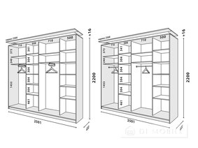 Dulap "Loft / Loft" 2500 mm
