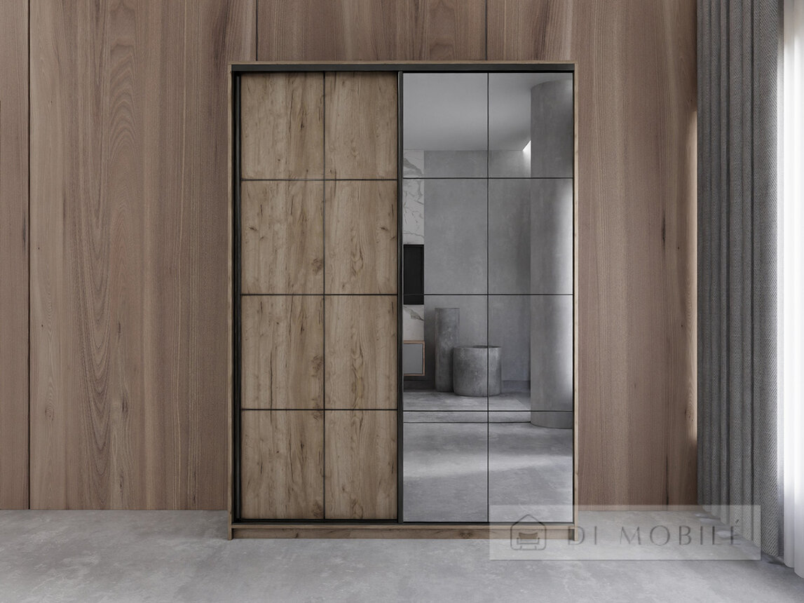 Dulap "Loft / Loft" cu linii fatade 1600 mm
