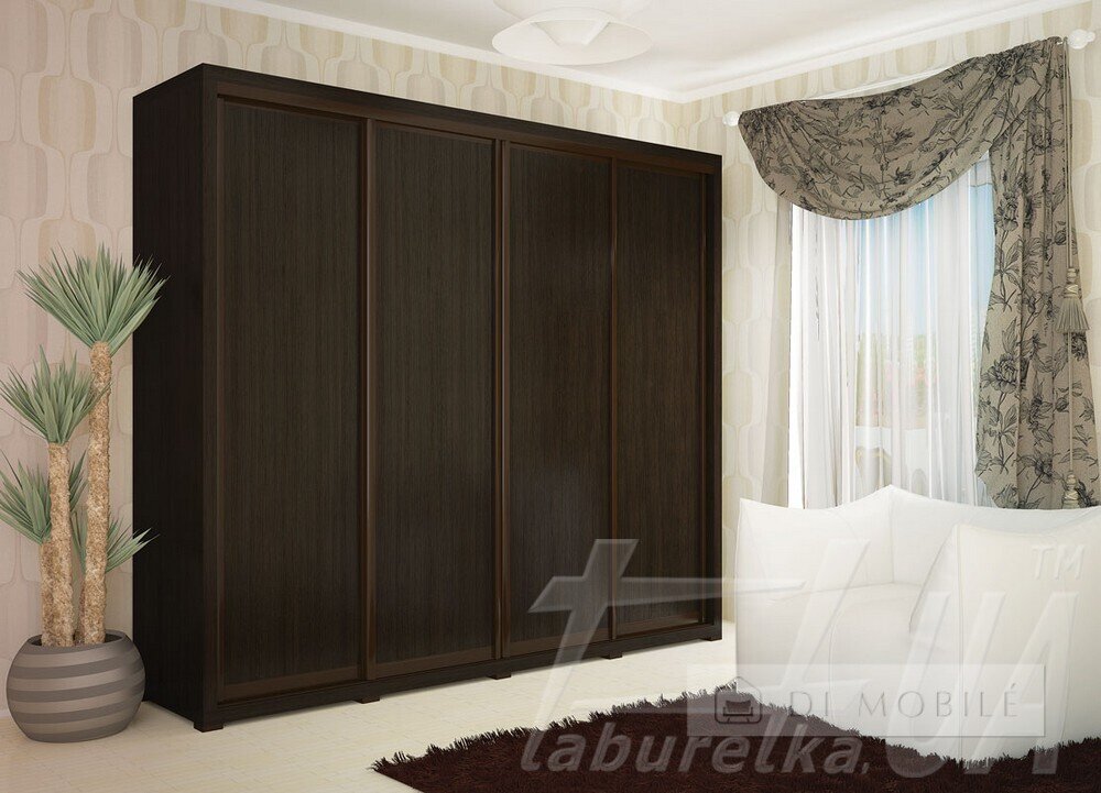 Шкаф купе "Домино" 2368 мм 4-дверный