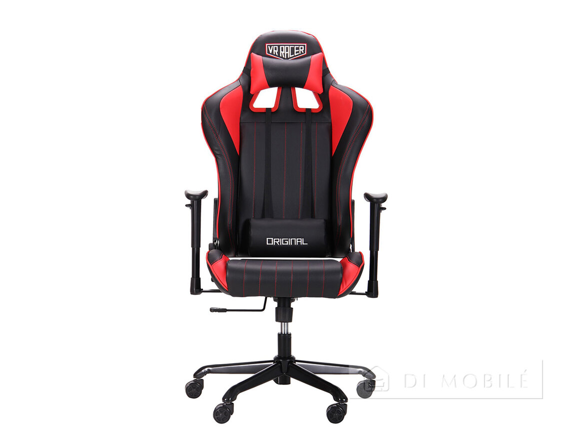 Fotoliu „VR Racer Shepard” (negru/roșu)