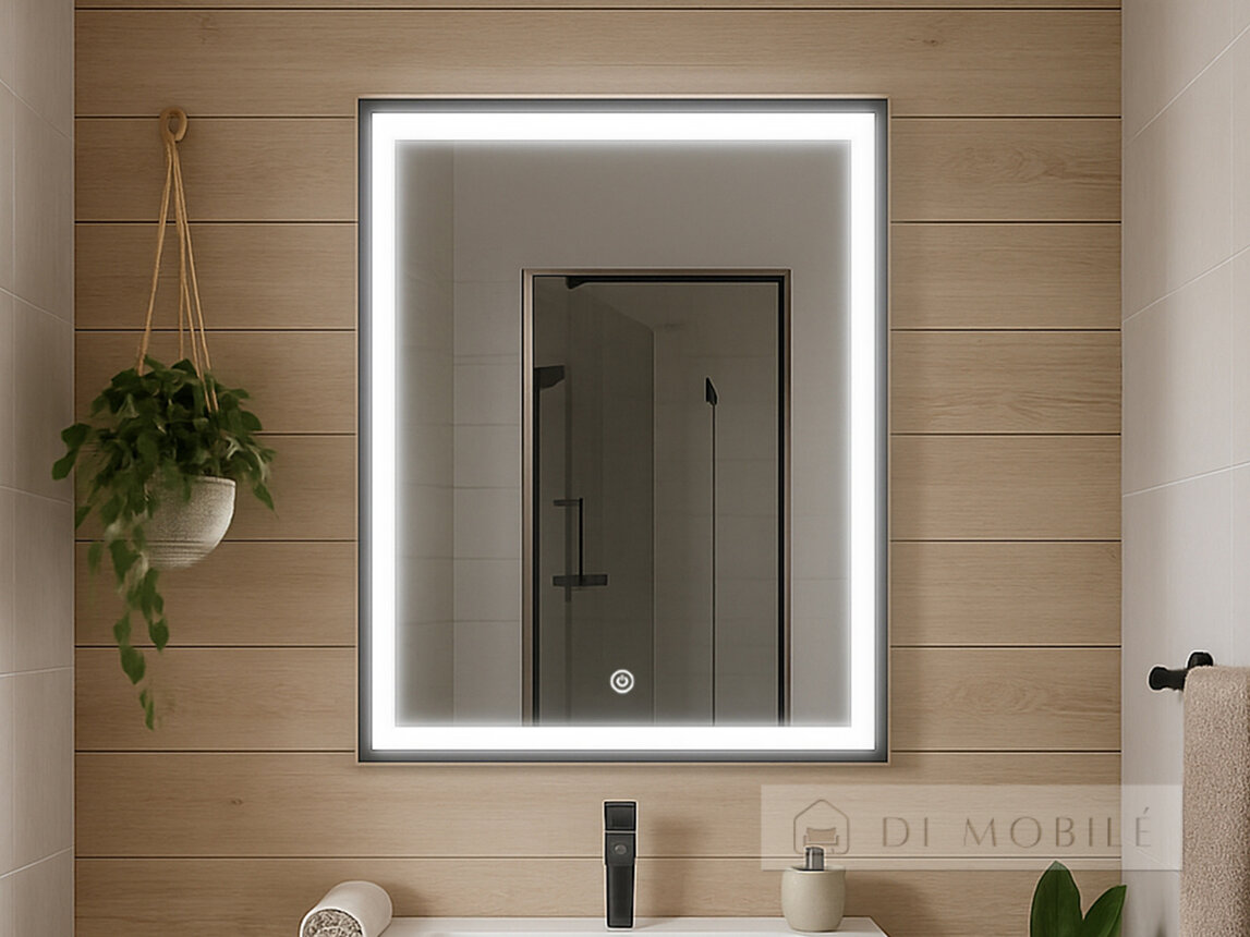 Oglindă verticală cu iluminare de fundal