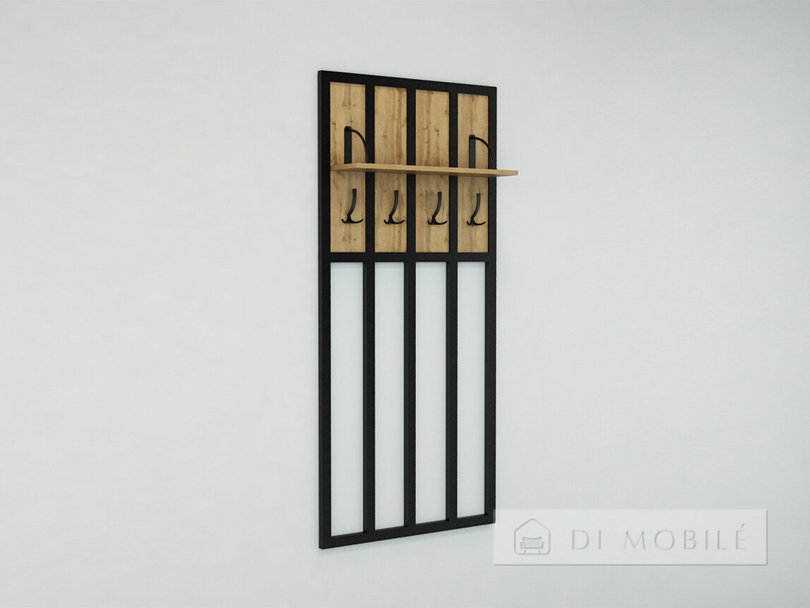 Вешалка "ЛВ Лофт" настенная с полкой