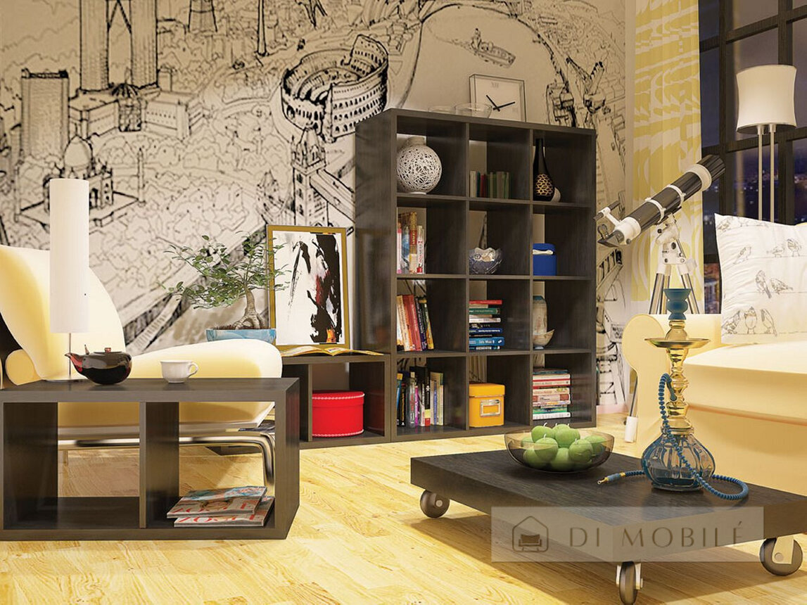 Sistem modular „Domino” stejar wenge