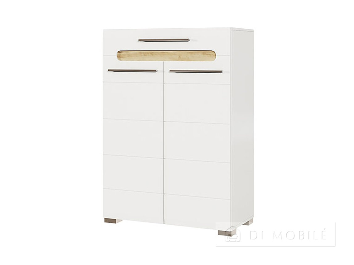 Tumba "Bianco" 2DS luciu alb / alb
