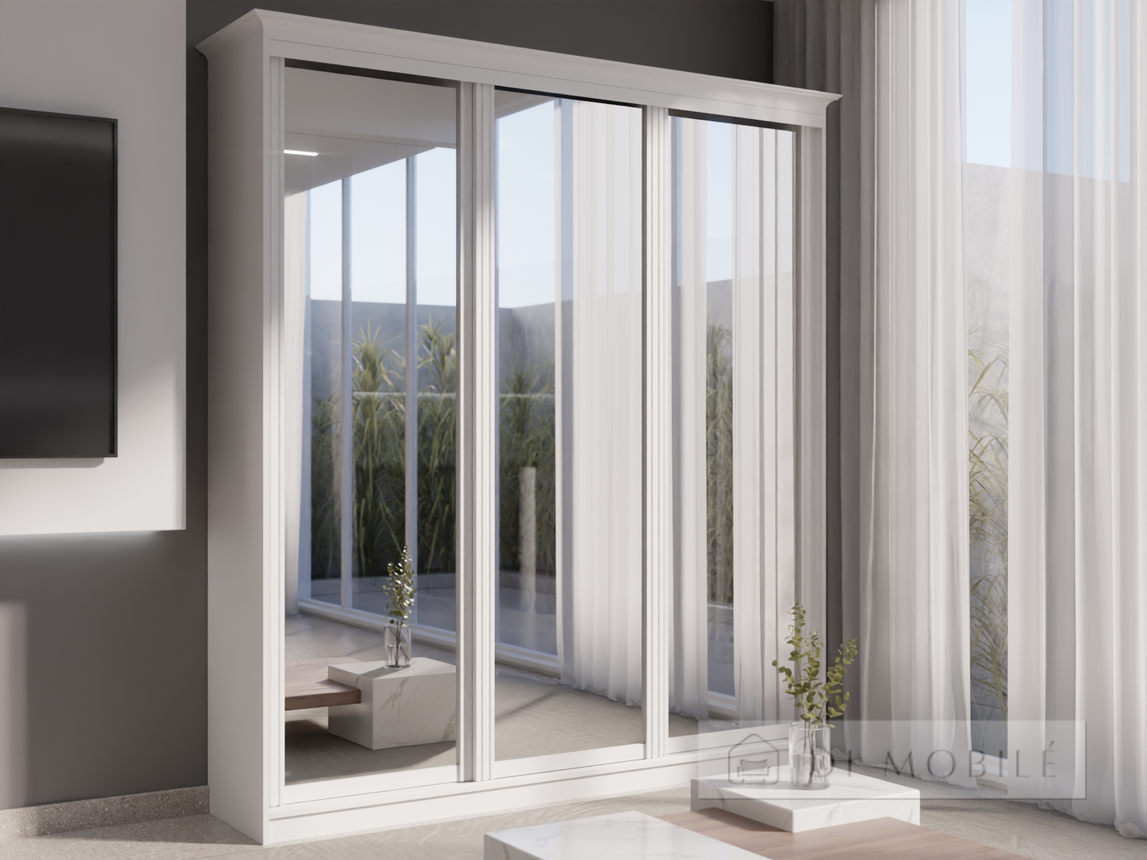 Cabinet coupe "Rome Venetiano" 2000 mm seria WT White