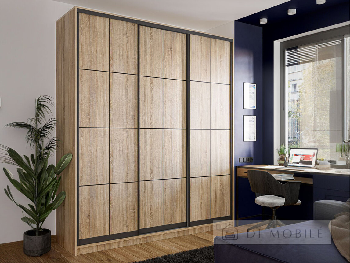 Dulap "Loft / Loft" cu linii fatade 2100 mm