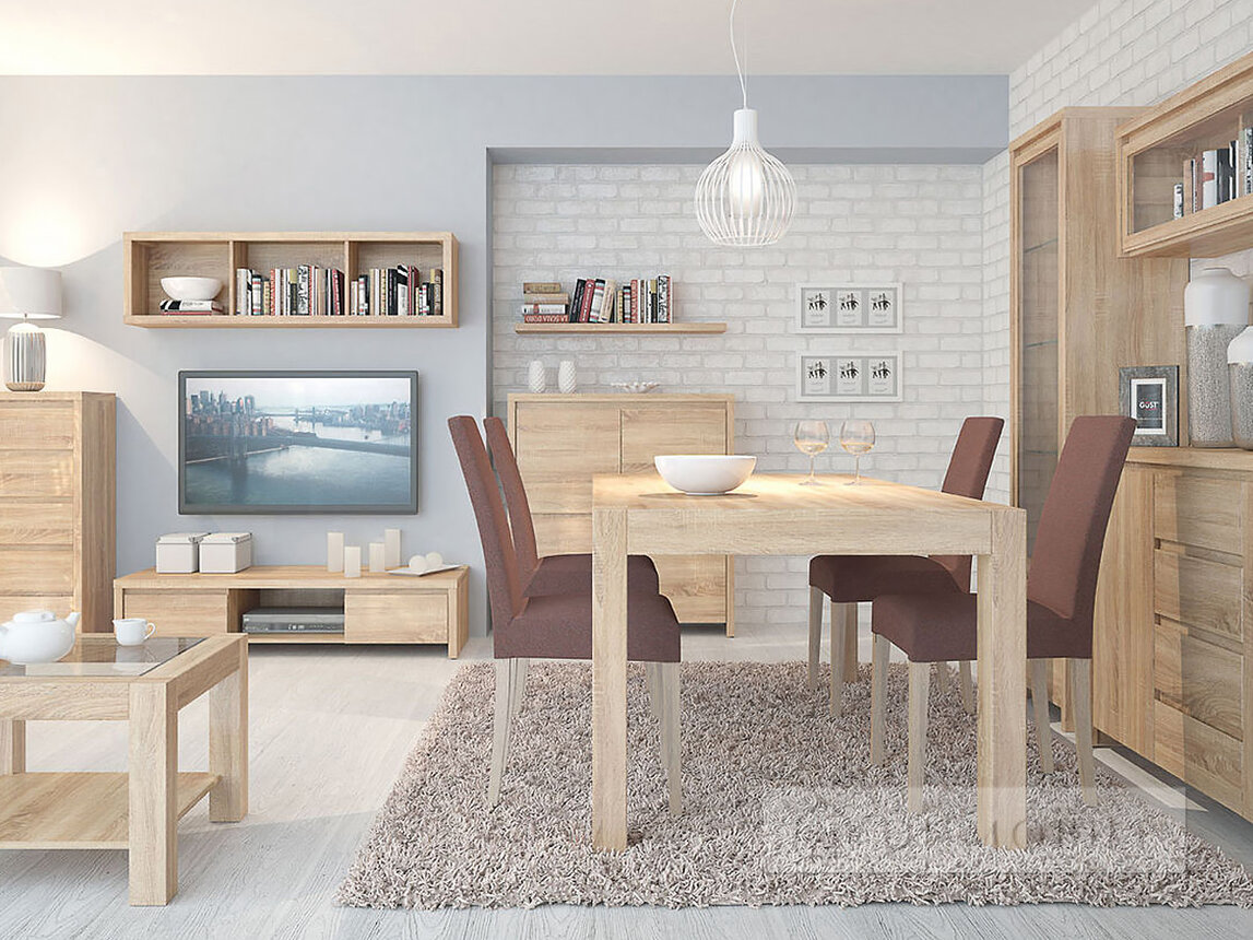 Mobilier living „Kaspian” Stejar Sonoma
