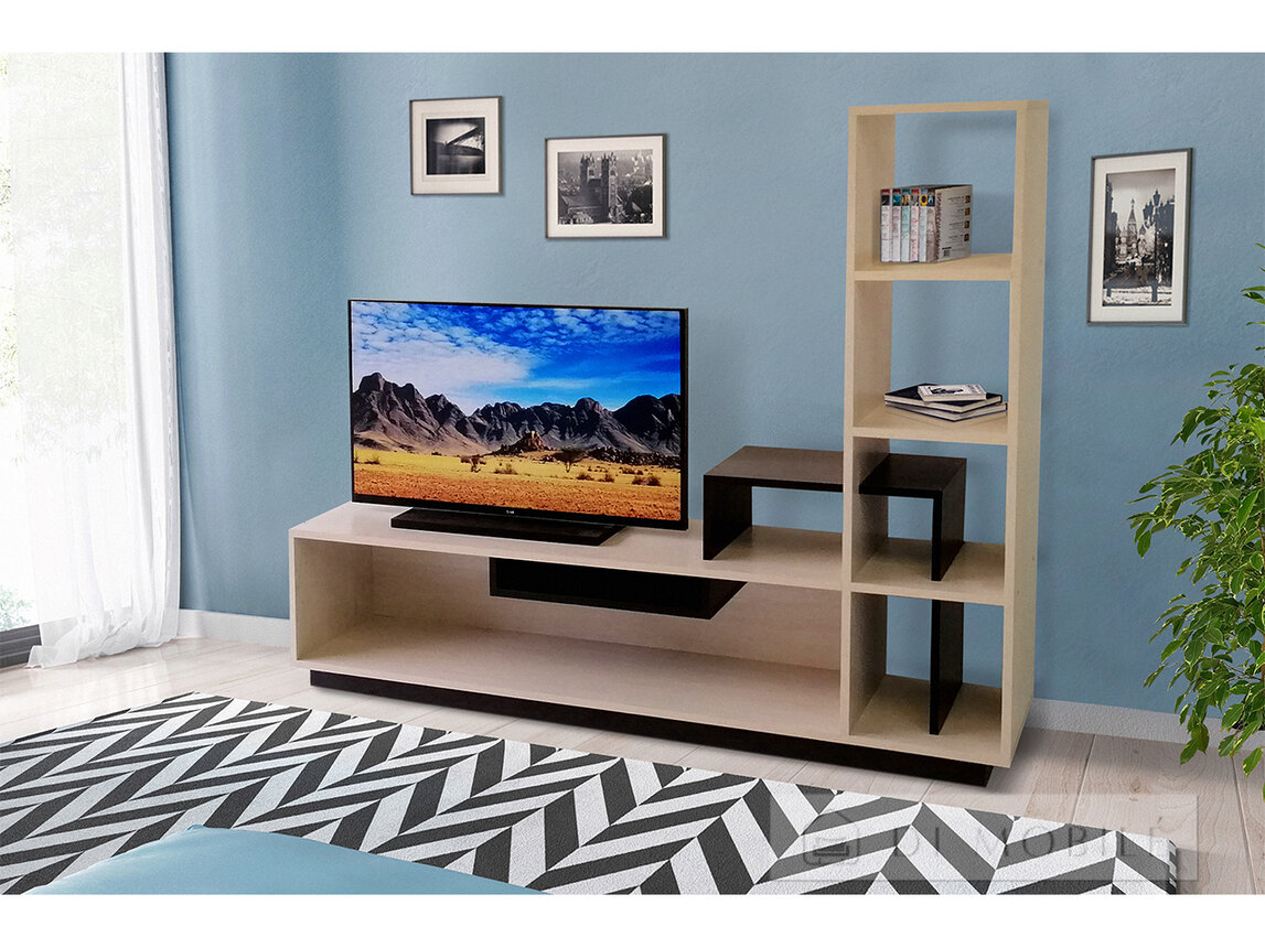 Витрина "ТВ-8" (дуб сонома/венге)