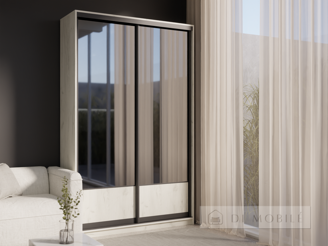 Dulap cu două uşi "E-Line" ShK 2.2 1300 mm cu rafturi